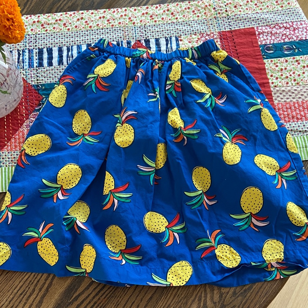Hanna Andersson cotton pineapple skirt size 130cm/US 8